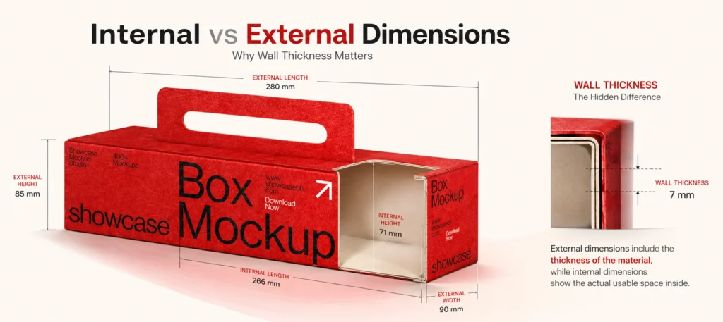 Internal versus external dimensions why wall thickness matters