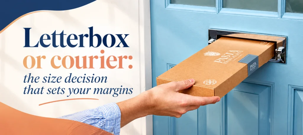 Letterbox or courier the size decision that sets your margins