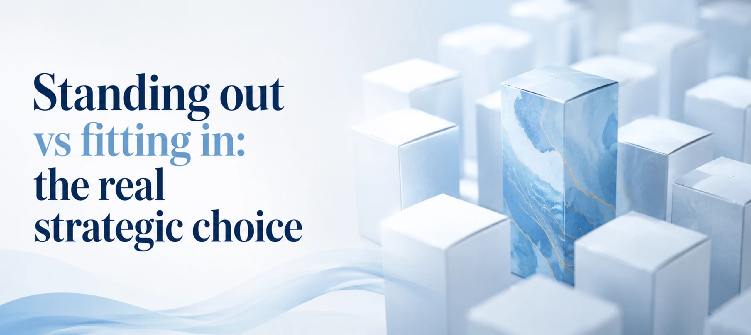 Standing out vs fitting in the real strategic choice