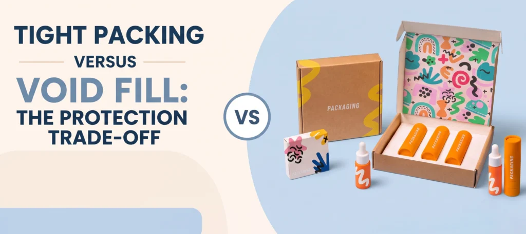 Tight packing versus void fill the protection trade-off