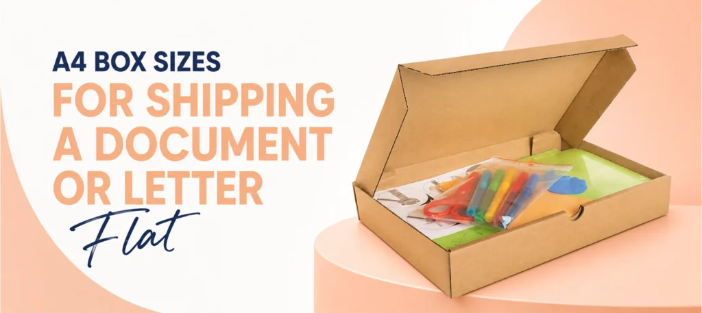 A4 box sizes for shipping a document or letter flat