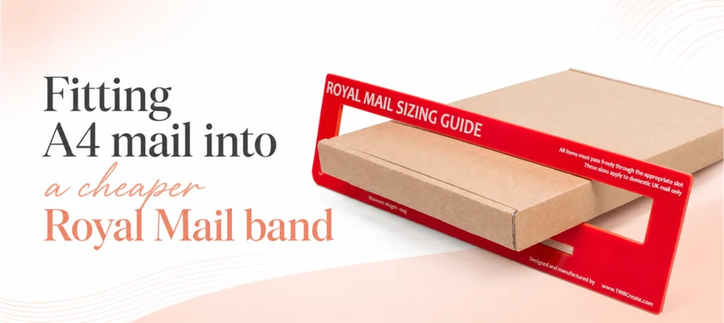 Fitting A4 mail into a cheaper Royal Mail band