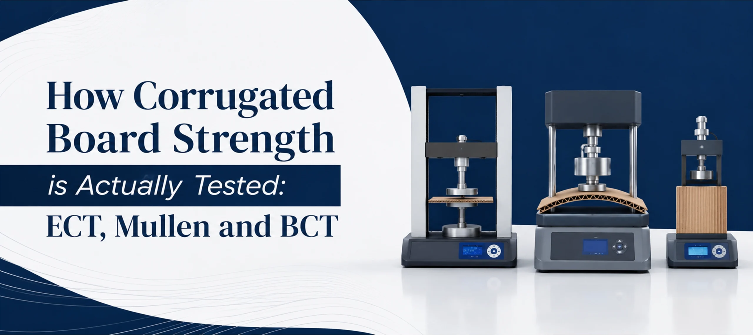 How corrugated board strength is actually tested ECT, Mullen and BCT