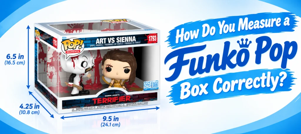 How do you measure a Funko Pop box correctly