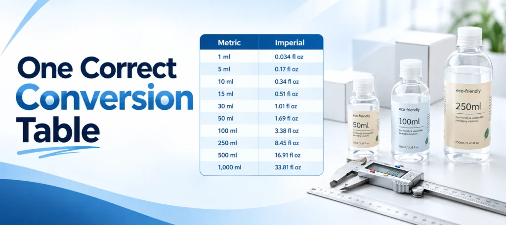 One correct conversion table