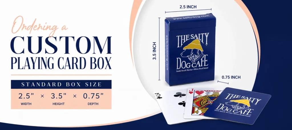 Ordering a custom playing card box size