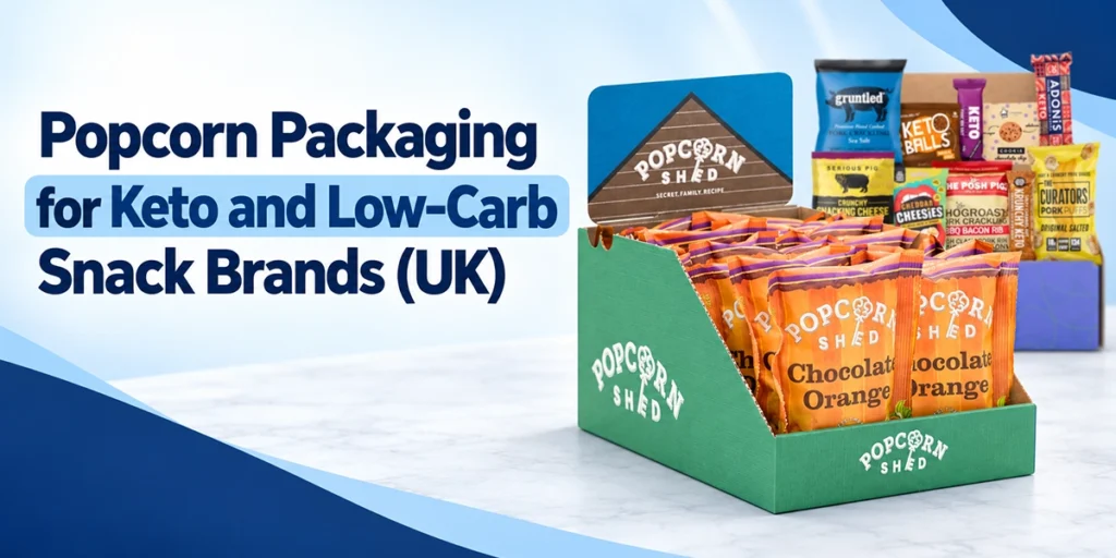 Popcorn Packaging for Keto and Low-Carb Snack Brands (UK)