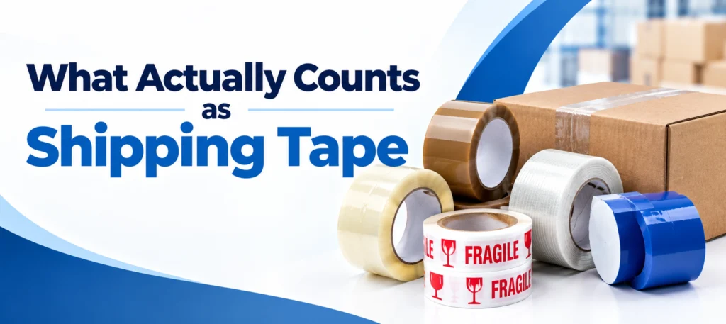 What actually counts as shipping tape