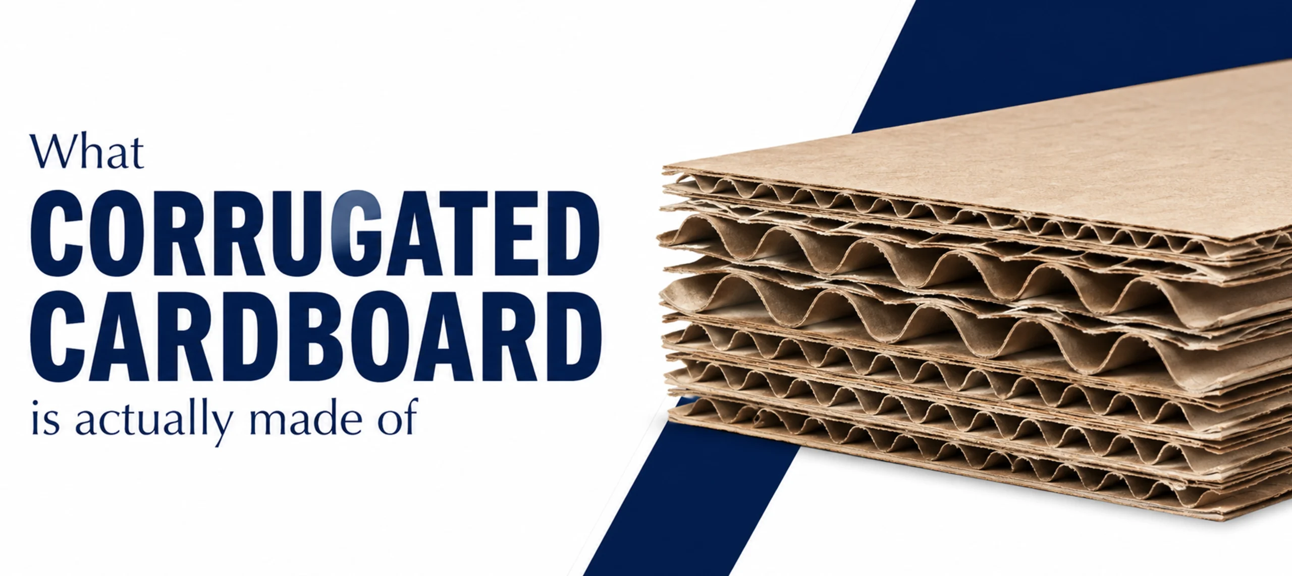 What corrugated cardboard is actually made of