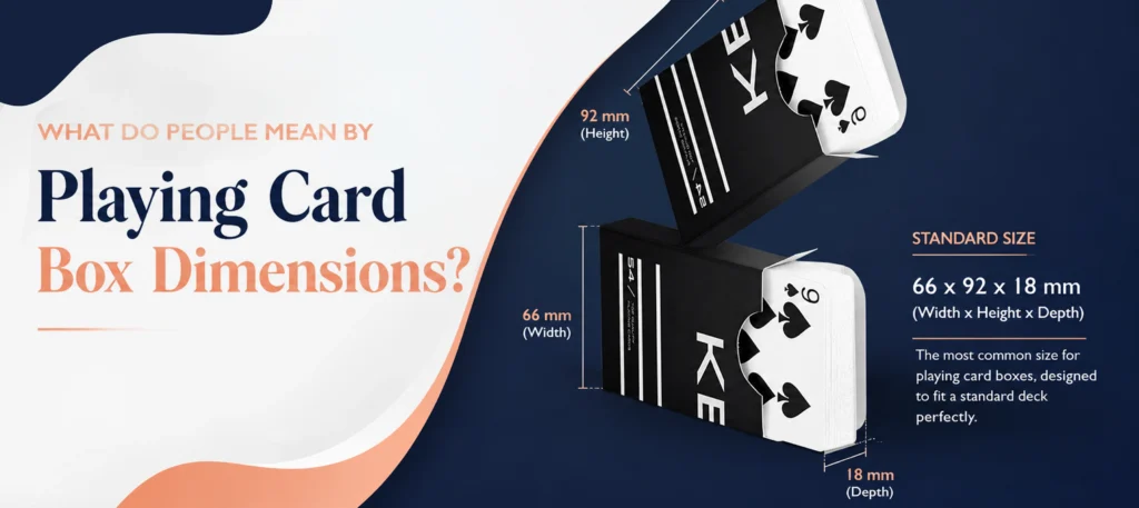 What do people mean by playing card box dimensions