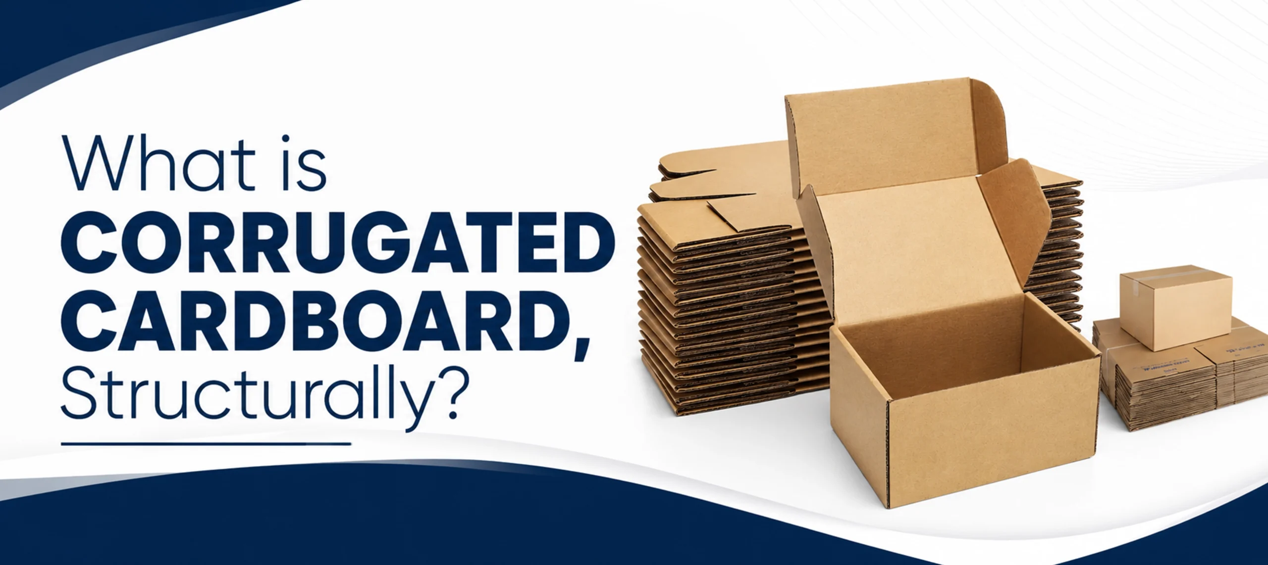 What is corrugated cardboard, structurally