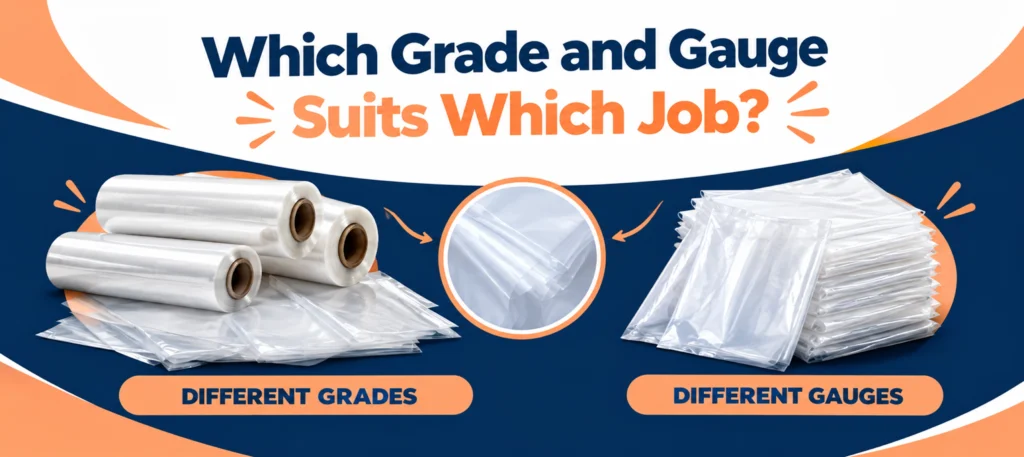 Which grade and gauge suits which job