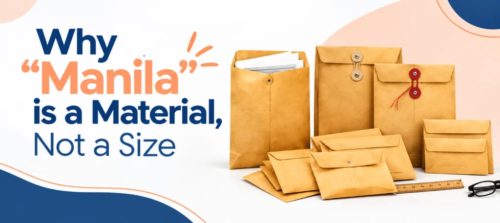 Why manila is a material not a size