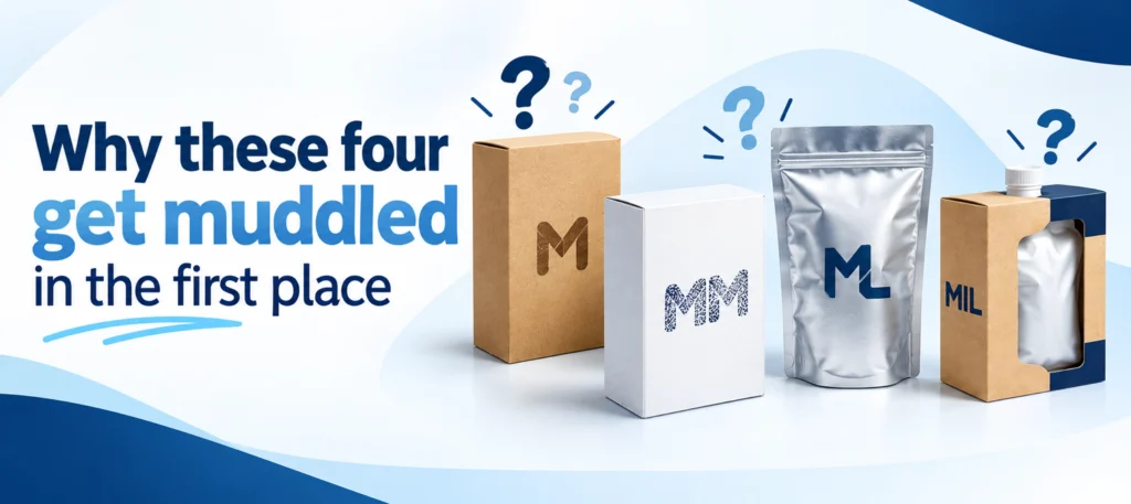 Why these four get muddled in the first place