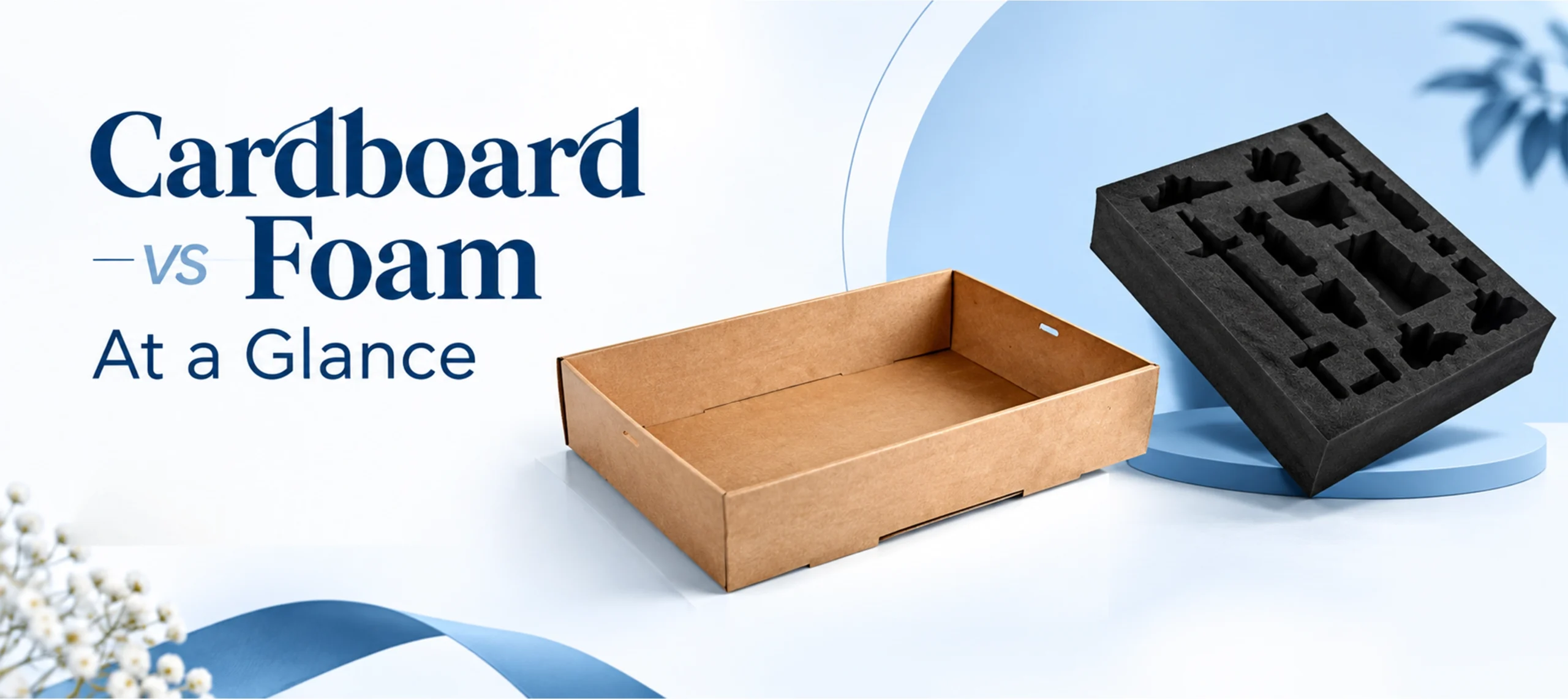 Cardboard vs foam at a glance