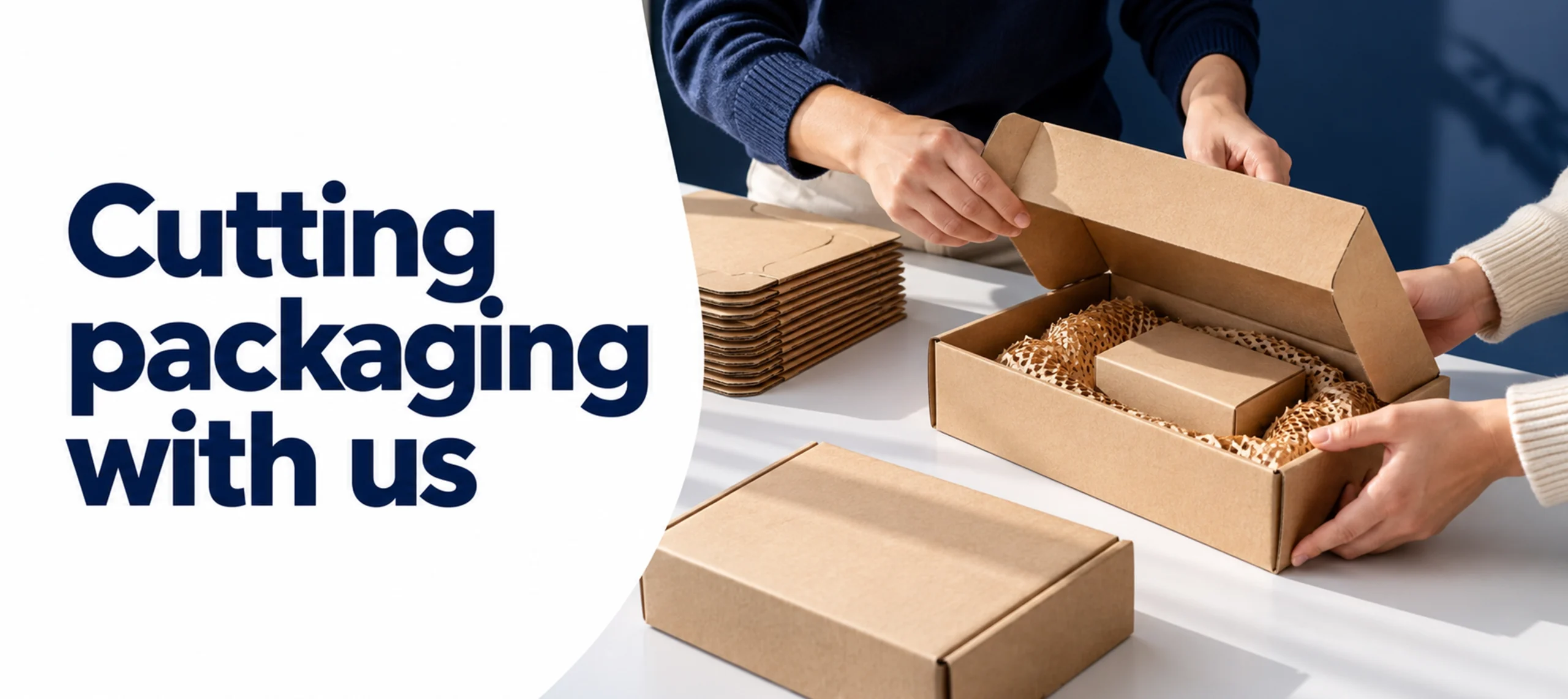 Cutting packaging with us