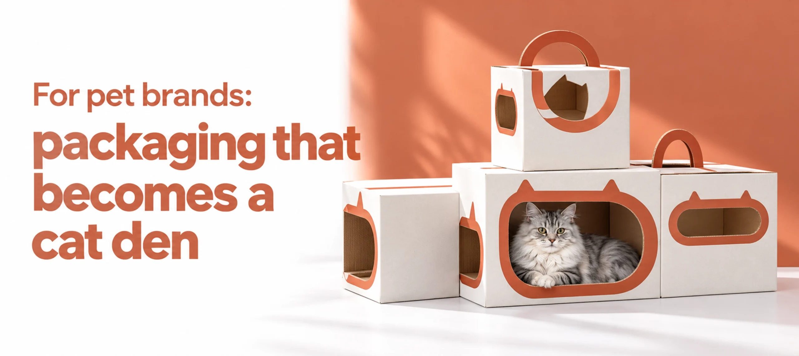 For pet brands packaging that becomes a cat den